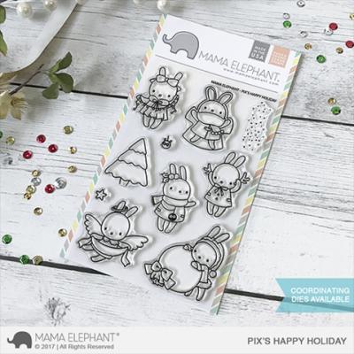 Mama Elephant Clear Stamps - Pix's Happy Holiday